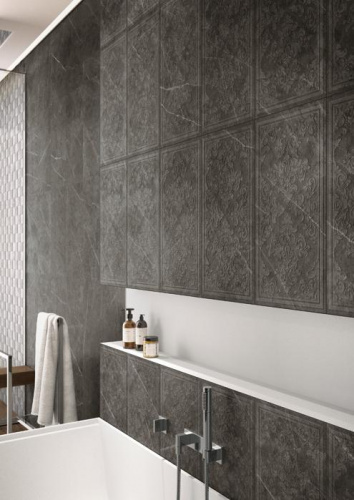Керамогранит Italon Charme Evo Floor Project Эво Антрачит Броккато паттин. рет. декор 30х60